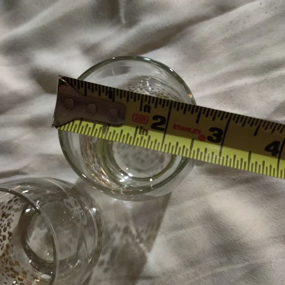 'Bailey's Irish Cream' Gold Dot Confetti Lowball Tumblers 22kt Filled, Set of 2 - Picture 8 of 12